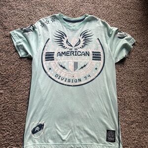 American Fighter Blue Graphic T-Shirt